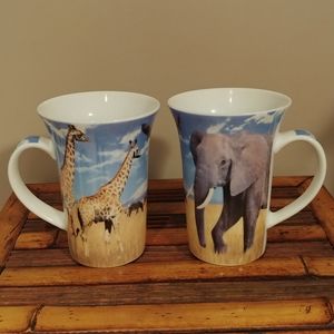 Paul Cardew  🐘 Kenya Cafe 🐘 2 - 12 OZ Mugs